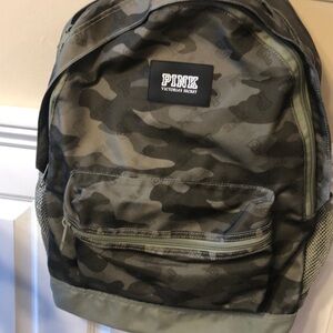 PINK camo backpack